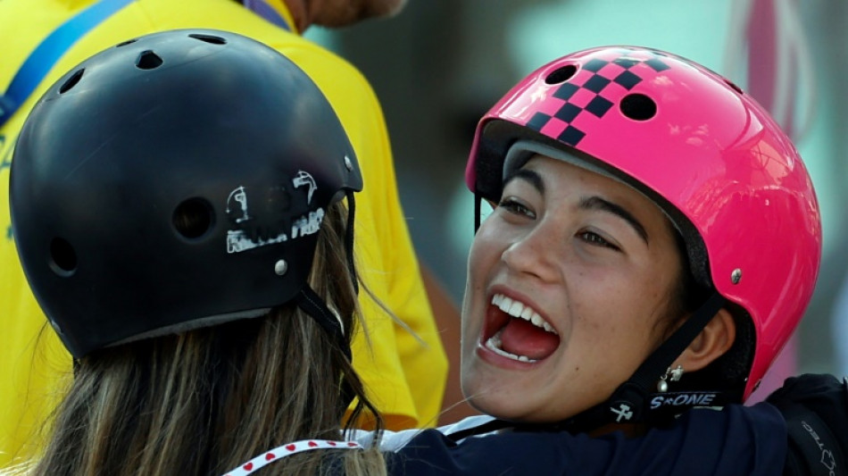 Australia's Trew, 14, wins park gold in Olympic skateboard