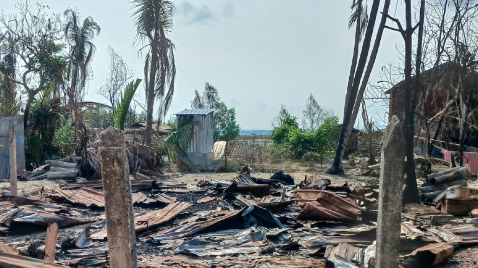 Battered, empty Myanmar town shows price of victory against junta