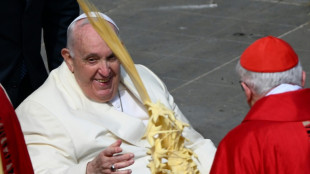 Le pape, tout juste sorti de l'hôpital, remercie les fidèles pendant la messe des Rameaux