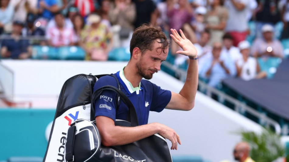 Tennis/Miami: Medvedev, stoppé en quart par Hurkacz, attendra pour redevenir N.1 mondial