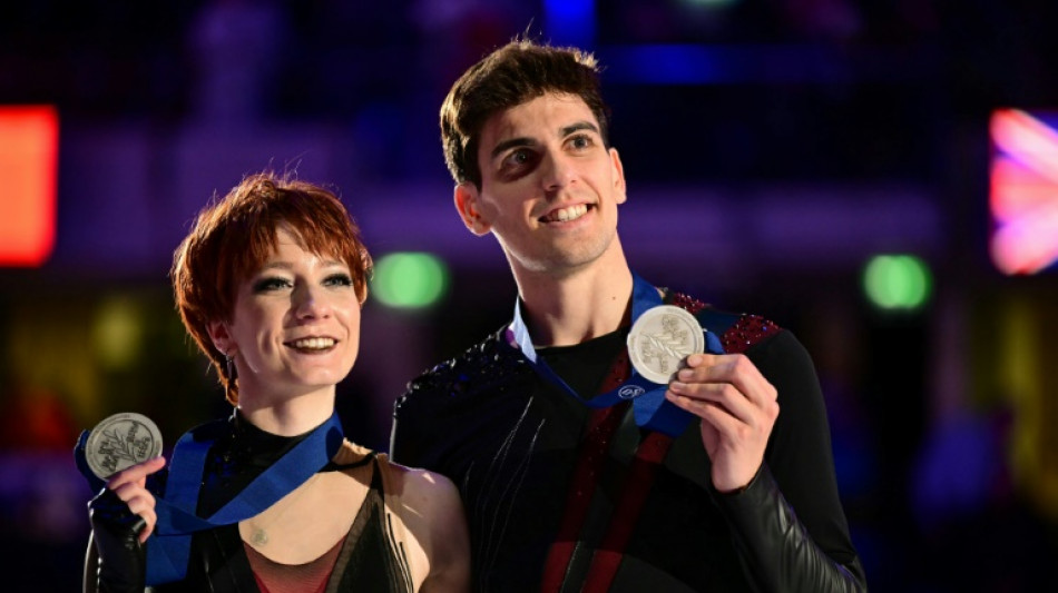 Euro de patinage: les Français Lopareva et Brissaud médaillés d'argent en danse sur glace