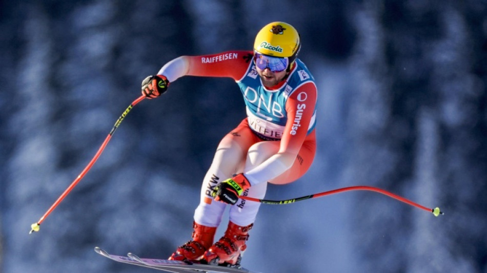 Hintermann celebrates downhill win at his 'favourite' slope