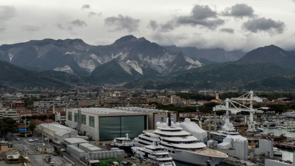 Mystery mega yacht appears ready to set sail from Italy