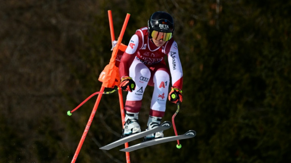 Venier wins Cortina downhill, Shiffrin evacuated after heavy crash