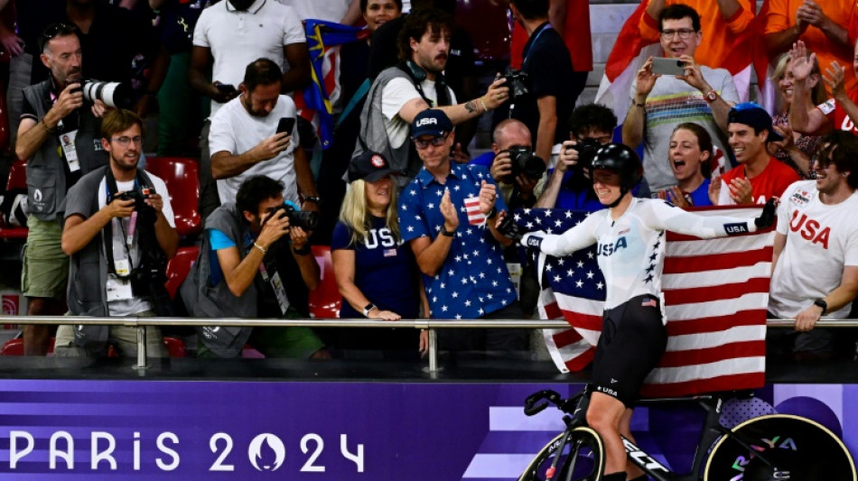 US cyclist Valente wins second straight women's Olympic omnium gold