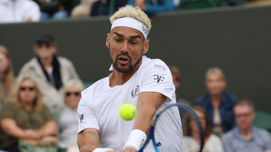 Wimbledon: exploit Fognini, battuto Ruud in 4 set