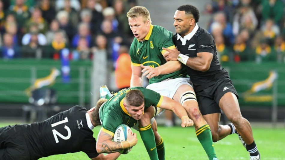 Rugby Championship: les Springboks matent les Blacks (18-12) et confortent leur domination