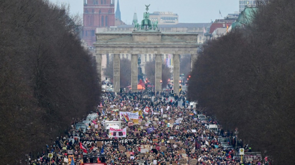 Miles de manifestantes se concentran en Berlín contra la extrema derecha