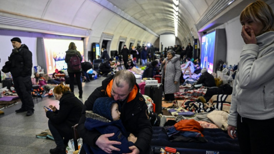 Le métro de Kiev, ultime refuge pour une population sous les missiles