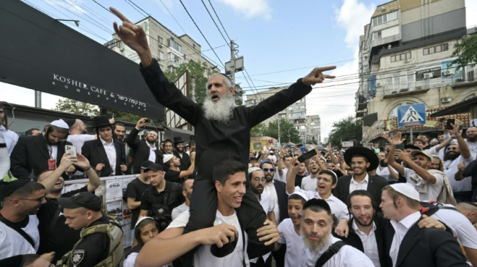 Peregrinos judeus comemoram o Ano Novo Judaico na Ucrânia