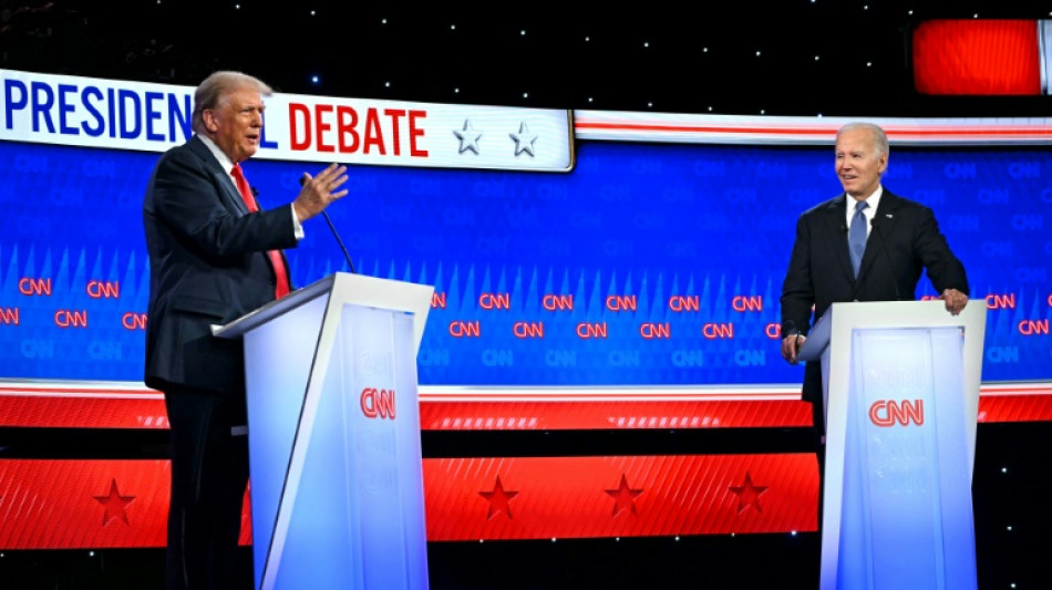 Forceful Trump, halting Biden clash in fiery presidential debate