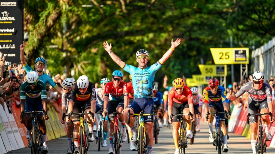 Cycling great Cavendish wins final race in Singapore 