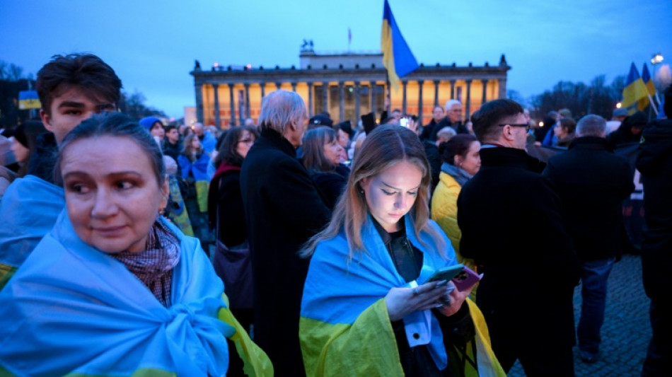 Protesters demand Germany stand by Ukraine on invasion anniversary