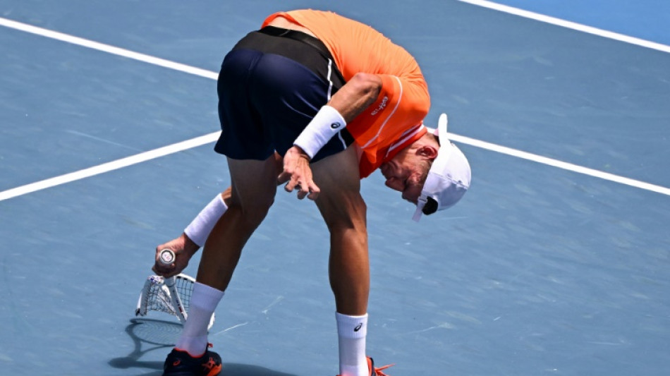 Cramps and tears as Medvedev beats brutal heat at Australian Open