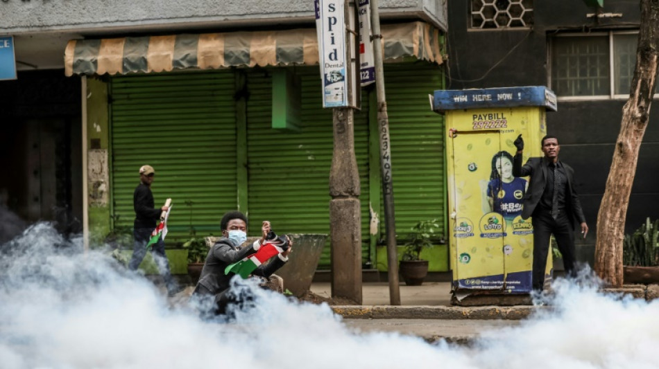 Kenyan police fire tear gas in Nairobi during anti-govt rallies