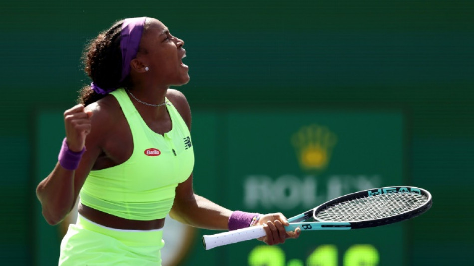 Gauff surives French assault to advance at Indian Wells