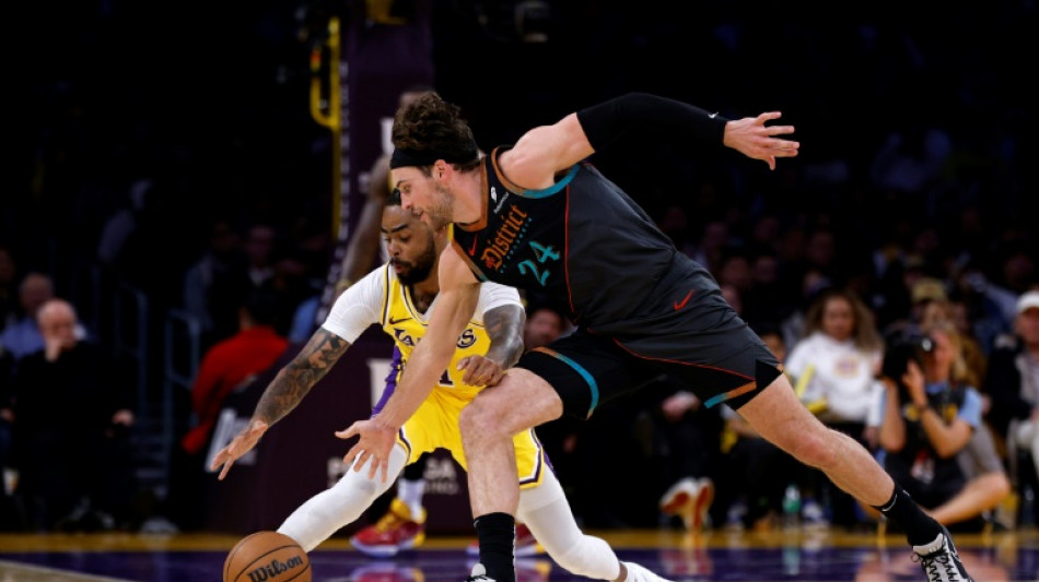 Lakers hold off Wizards in overtime, Nuggets edge Heat in NBA Finals rematch