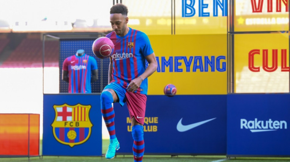 Aubameyang hails chance of a lifetime after signing for Barcelona