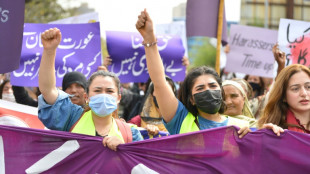 Women rally in Pakistan despite attempts to shut down protest