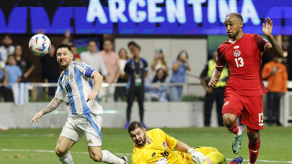 Coppa America, l'Argentina batte 2-0 il Canada nel primo match