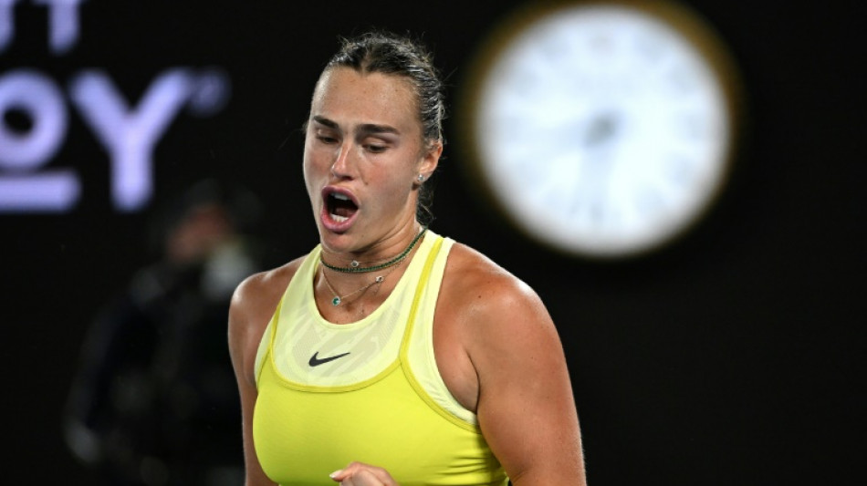 Sabalenka tames Badosa to make third straight Australian Open final