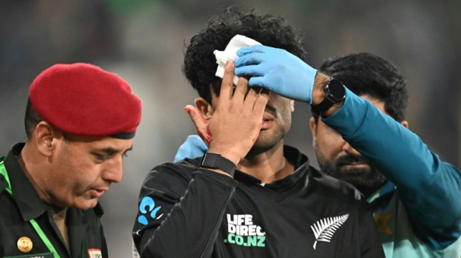 New Zealand's Ravindra suffers sickening head injury in Pakistan ODI