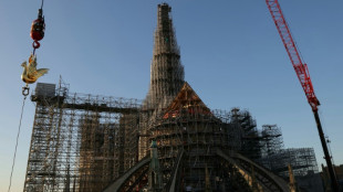 Notre Dame recupera el gallo que coronaba la aguja de la catedral