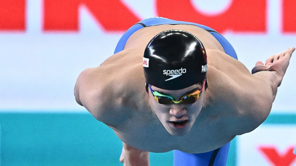 China's Pan wins men's 100m freestyle world title  