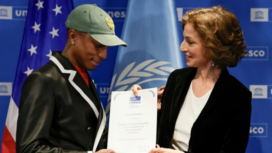 Pharrell Williams nommé ambassadeur de bonne volonté de l'Unesco