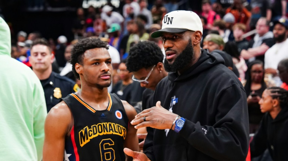 Bronny James, LeBron's teen son, picked by Lakers in NBA Draft