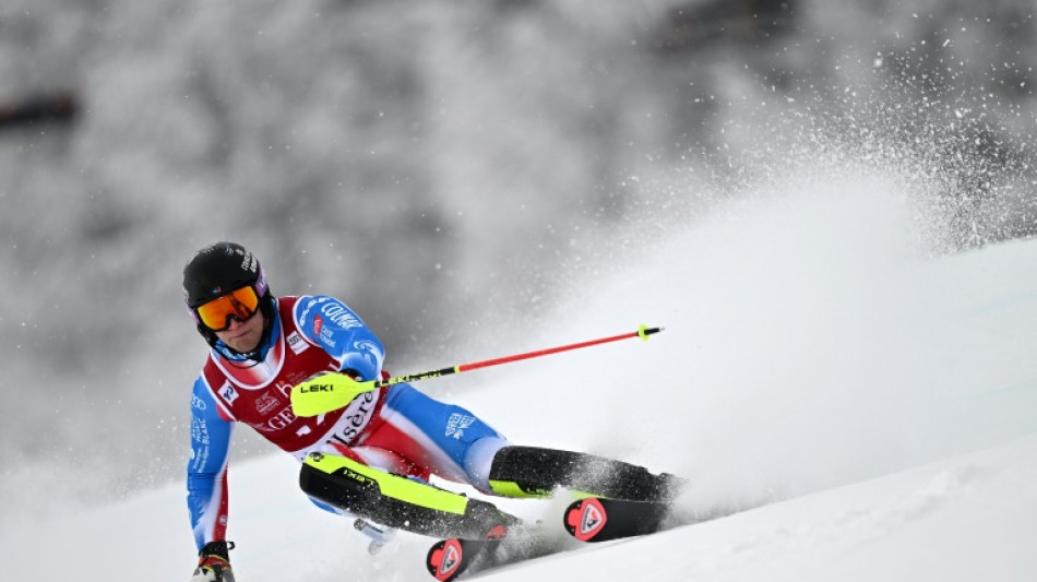 Frenchman Amiez quickest in Val d'Isere slalom first run