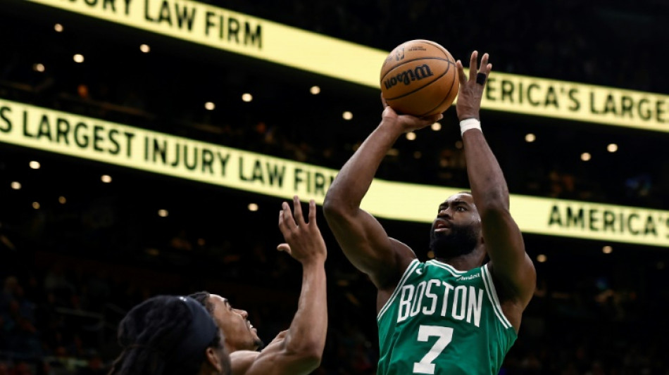 NBA fines Celtics forward Brown for throat-slash gesture