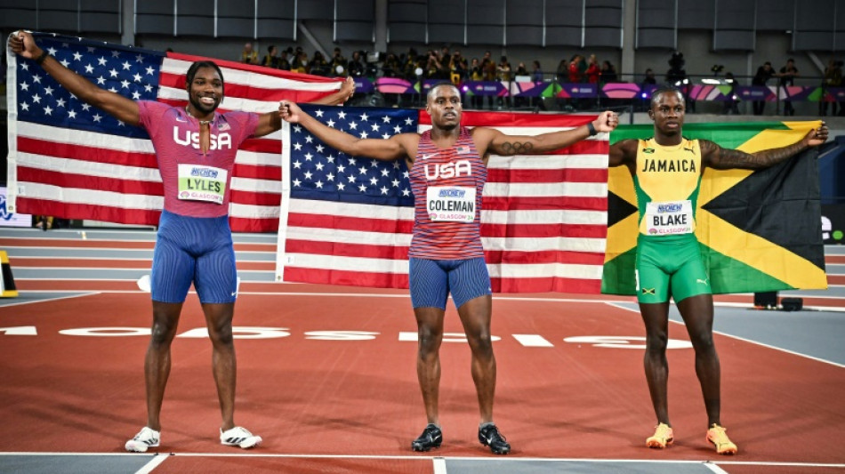 Coleman trumps Lyles, Crouser dominant in world indoors