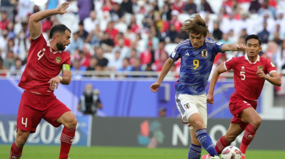 Japan cruise past Indonesia to reach Asian Cup last 16