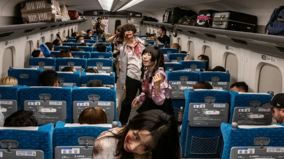 Japan 'zombie' train spooks passengers ahead of Halloween