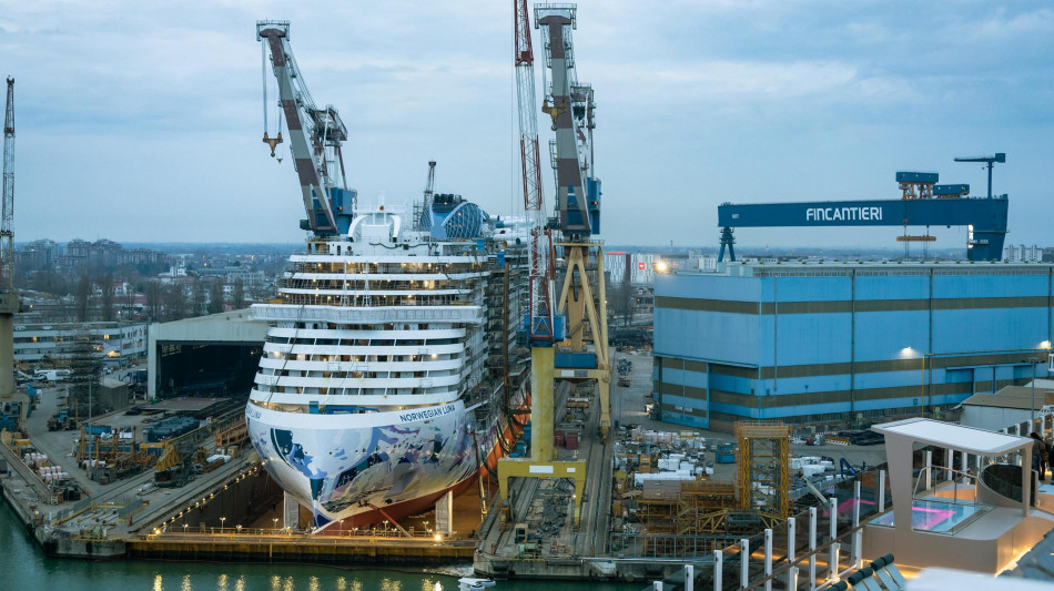 Fincantieri consegna la 'Norwegian Aqua' a Marghera