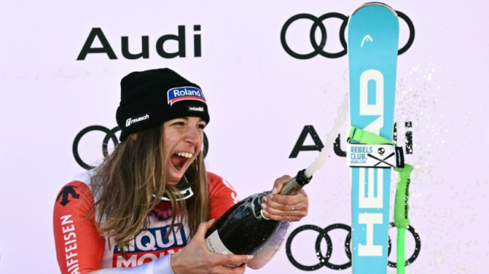 Flury gets first World Cup downhill victory of her career