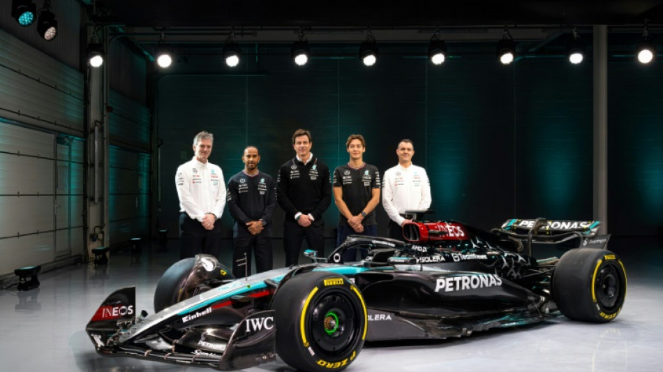 'Emotional' Hamilton unveils Mercedes 2024 car