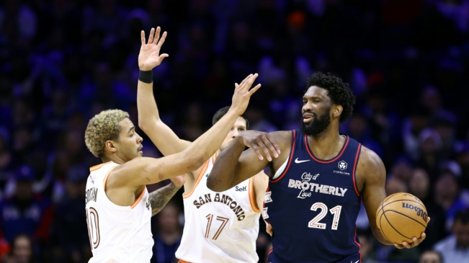 Brilliant Embiid scores 70 as Sixers down Spurs 