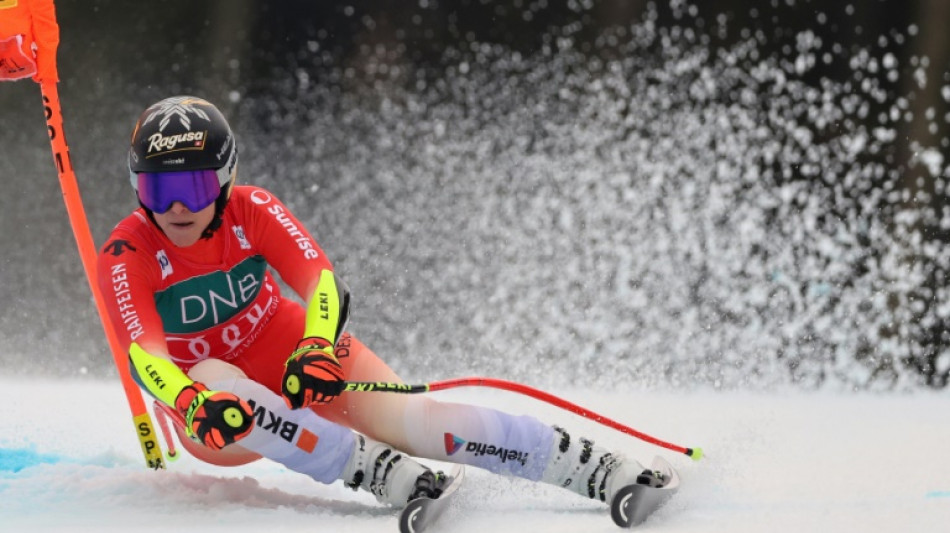 Swiss Gut-Behrami closes in on World Cup title with super-G win