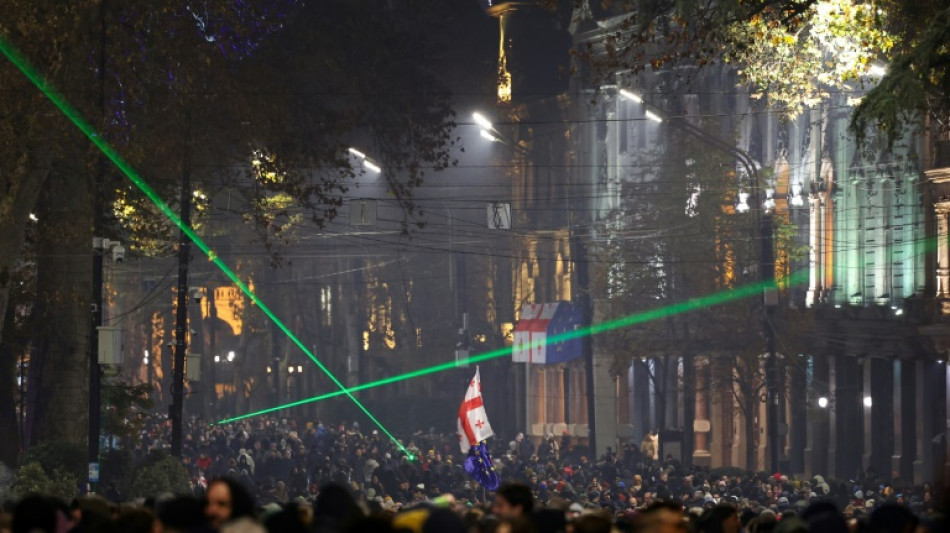 Thousands rally in Georgia's 12th day of pro-EU protests