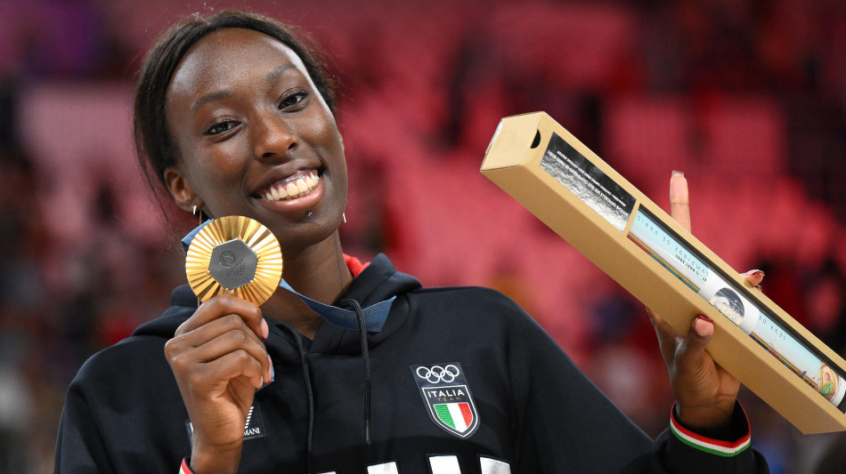 Pallavolo:Egonu,razzismo c'è ancora,oro Parigi simbolo di unione