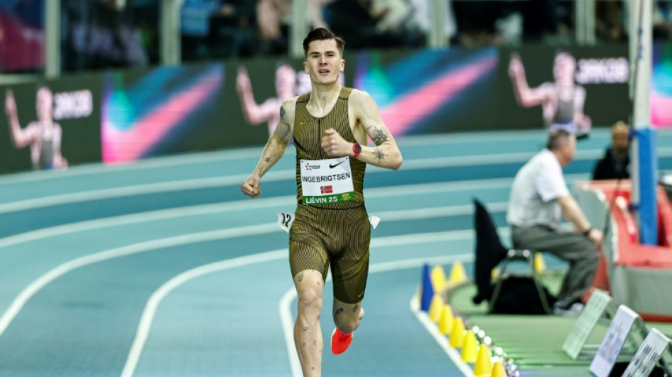 Athlétisme: Ingebrigtsen vedette de Liévin avec deux records du monde en salle du 1.500 m et du mile