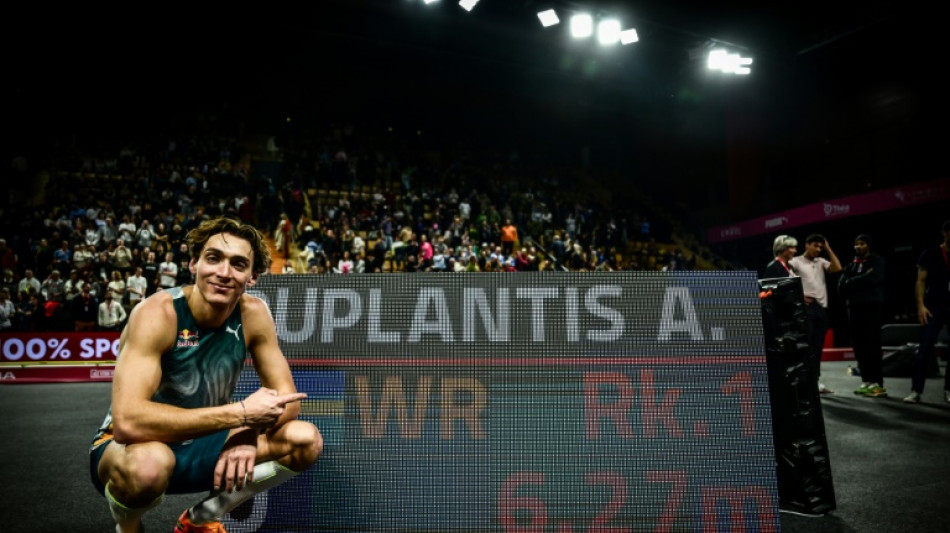 Duplantis on song as he breaks his own pole vault world record   