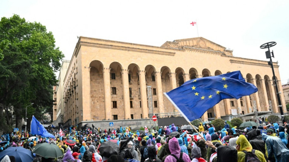 Georgians protest in last stand against 'foreign agent' bill